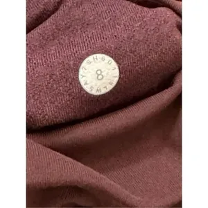 Lululemon Ruched Leg Workout Tight Leggings Wine 8 thumbnail 5