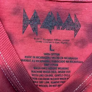 Def Leppard Pyromania 83' tour long sleeve tiedye tshirt size large thumbnail 5