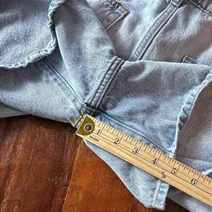 Hidden Los Angeles Womens Light Wash Denim Utility Romper HD8109-ML Blue Large thumbnail 7