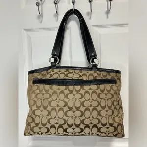 Coach Y2K Brown and Black Signature Tote thumbnail 6