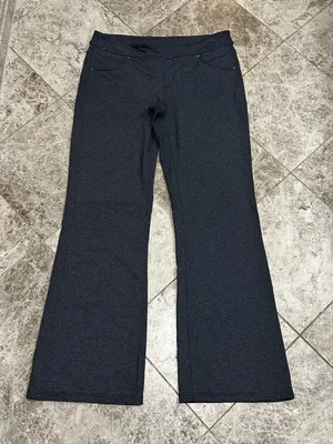 Athleta Bettona Classic Pant Heather Gray Flare Leg Mid Rise Medium thumbnail 2