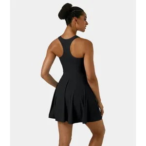 Halara Everyday Backless Activity Dress-New Classic-No Liner Shorts Black S thumbnail 4