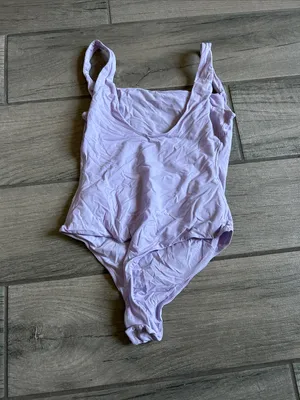 SKIMS Pastel Lilac Square Neck Spaghetti Strap Bodysuit thumbnail 3