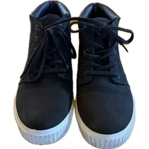 Timberland Womens 8.5 Chukka Sneaker Boots Black Lace Up Ankle High Top‎ thumbnail 1