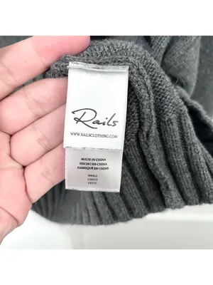 Rails Perci Intarsia Cat Cotton & Cashmere Sweater Size S thumbnail 4