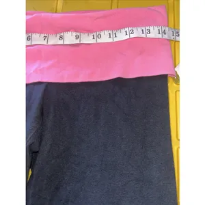 Victoria's Secret PINK Yoga Pants‎ Black Pink Rhinestone Love Pink Flare Small thumbnail 4