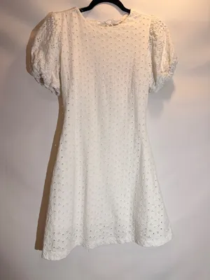 Free People Apricot Rose Sky Blue Puff Sleeve Ruffle Mini Dress Size XS thumbnail 12