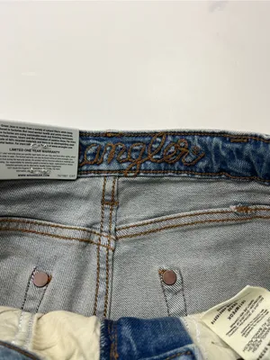 Wrangler Retro Trouser Womens Size 28 x 30 Blue Denim Jean Western 1011MPEGK NEW thumbnail 2