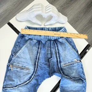 Labellamafia Acid Wash Denim Style Drop-Crotch Joggers – Size Small / P thumbnail 10
