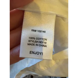 Michael‎ Stars Dress Women Medium White Eyelet Sleeveless Shirt Dress Vest NWT thumbnail 10
