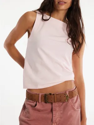 Free People Soft Blush Boatneck Tank Top thumbnail 1