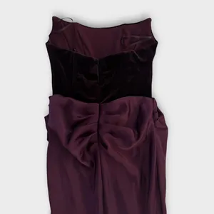 NEW Betsy & Adam Strapless Velvet & Satin Dress Size 8 thumbnail 8