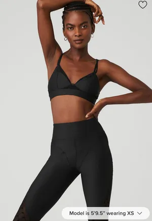 Alo Airlift Mesh Logo Sports Bra thumbnail 1