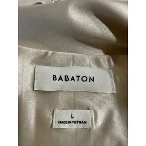 Babaton Womens Mock Neck Long Sleeve Top‎ Champagne Gold Shine thumbnail 5