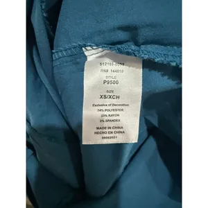 Adar Pro Scrub Top Womens XS Teal Caribbean‎ Blue V-Neck Short Sleeve thumbnail 4