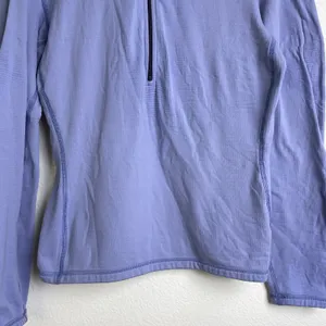 Vtg Patagonia R1 Stretch Top Medium Womens Iolite Mulberry Half Zip Outdoors USA thumbnail 4