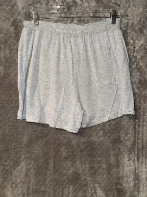 J+B Heather Gray Lounge Sleep Shorts with Elastic Waistband thumbnail 5