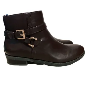 Womens‎ Tommy Hilfiger Faux Leather Side Zip Ankle Boots 7M thumbnail 3
