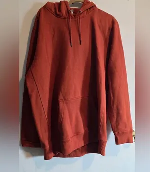 Women's Warm Rust Hoodie Brown Size XXL thumbnail 3