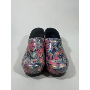 Dansko Professional Women Clog Multi Color Abstract Print‎ Slip On Medical Sz 38 thumbnail 2