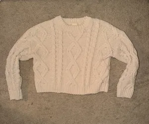 Altar'd State Cream Knit Sweater thumbnail 2
