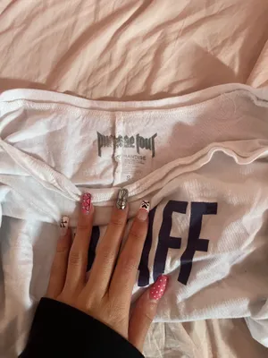 Justin Bieber staff purpose tour merch cropped tee thumbnail 3