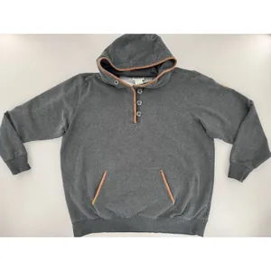 Ariat Real Elevated Hoodie Women’s Sz XL Fleece Leather Trim Henley Sweatshirt thumbnail 6