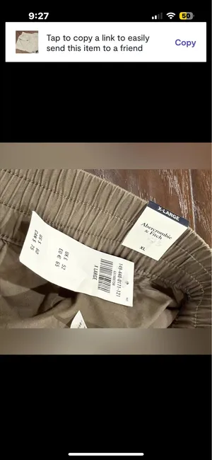 Abercrombie and Fitch Cargo Utility Shorts in Grey Size XL thumbnail 8