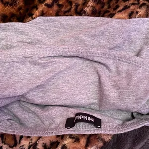 Cutest Simple Light Gray Cropped Tube Top thumbnail 6