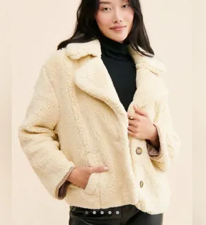 Free People Joplin Cozy sherpa jacket thumbnail 6