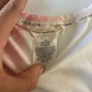 Lucky Brand Pink Tie Dye Tank Top Size Medium | Graphic Clover Logo | Soft Cotto thumbnail 3