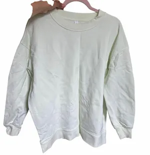 Lululemon Perfectly Oversized Crew Sweater Size 6 Workout Comfortable Neon Green thumbnail 1
