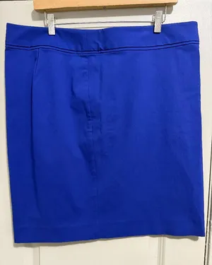 The Limited Exact Stretch Pencil Skirt Royal Blue Knee Length Midi Sz 16 Office thumbnail 1