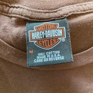 Harley Davidson Poker Brown Graphic Tee Shirt Size Medium Gainesville Florida thumbnail 5