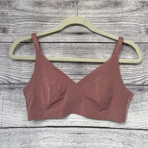 PINK Victoria’s Secret mauve pink seamless unlined bralette size large thumbnail 1