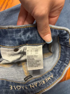 American eagle super hi rise stretch flare jeans size 0 short thumbnail 6