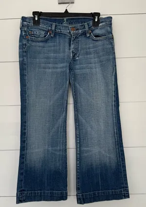 7 for All Mankind Dojo Cropped 7 Pocket Jeans thumbnail 1