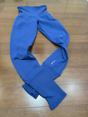 Karma Electric Blue High-Rise Leggings thumbnail 3