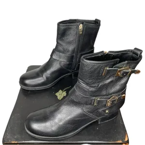 Marc Fisher‎ Black Leather Booties thumbnail 2