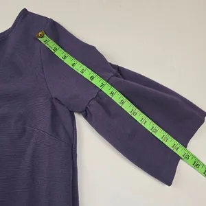 Ann Taylor -1687- 3/4 Bell Sleeve V-neck Purple Top Women's Large‎ thumbnail 8