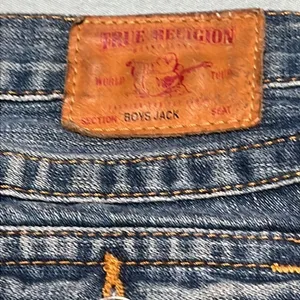 True Religion Boys Jack‎ Distressed Straight Jeans Mid Rise D29 thumbnail 11