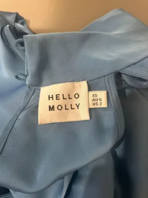 Hello Molly FANCY 'FIT SATIN MINI DRESS BLUE thumbnail 4