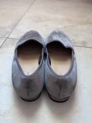 Liz Claiborne Gray Velvet Smoking Loafers 90s Minimalist Flats Size 7.5 thumbnail 6