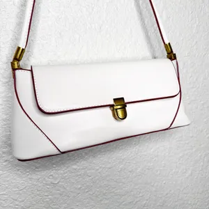 UNBRANDED WHITE STRUCTURED SMALL SHOULDER BAG thumbnail 3