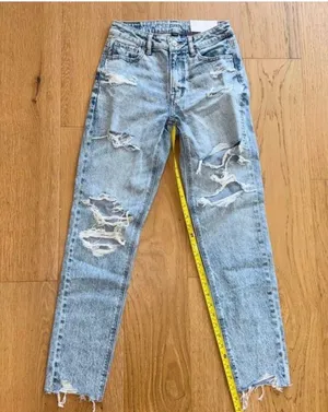 American Eagle Jeans Strigid Ripped Mom jeans size 0 25w thumbnail 1