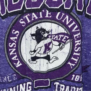 Press Box Women’s Kansas State Wildcats Raglan Style Long Sleeve Shirt thumbnail 3