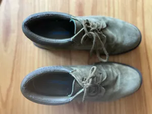 Green Suede Vintage Style Oxfords Size 8.5 thumbnail 3