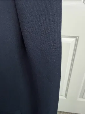 Sportmax Navy V-Neck Mermaid Midi Dress Built-In Shapewear thumbnail 5