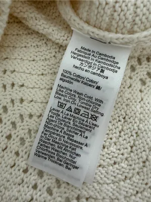 NWT Madewell Pointelle Knit Button Front Sweater Vest Cream XS thumbnail 10