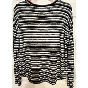 American Eagle‎ Outfitters Soft and Sexy Plush Long Size L Black Blue Gray White thumbnail 2